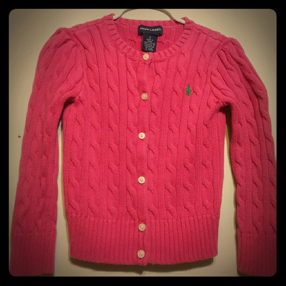Pink Ralph Lauren Cardigan